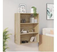 vidaXL Armoire murale suspendue Chêne Sonoma 69,5x32,5x90 cm Multicolore