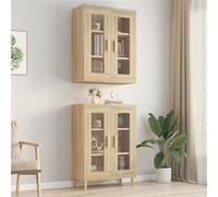 Armoire Murale Suspendue Blanc 69,5x34x90cm Étagère Flottante Rangement vidaXL