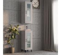 vidaXL Armoire murale suspendue Gris béton 34,5x34x90 cm812460 Gris G