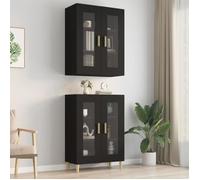 vidaXL Armoire murale suspendue Noir 69 5x34x90 cm 812277