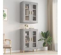 vidaXL Armoire murale suspendue Sonoma gris 69,5x34x90 cm 817388