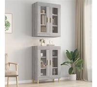 Vidaxl Armoire Murale Suspendue Sonoma Gris 69,5x34x90 Cm Multicolore