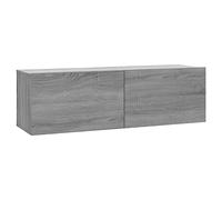 vidaXL Armoire Murale TV Meuble Média Unité TV Meuble de Rangement Salle de Séjour Intérieur Sonoma Gris 100x30x30 cm Bois d'Ingénierie