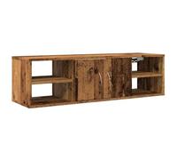 vidaXL Armoire murale Vieux bois – Bois d'ingénierie, avec porte – 101 x 30 x 29 cm