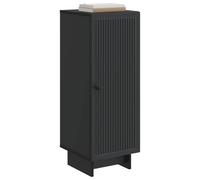 vidaXL Armoire Noir 33 x 34,5 x 90 cm Bois d’ingénierie, Salon, Cabinet Rectangulaire, Solution de Rangement Vintage, Meuble Élegant pour Organisation Intérieure, Style Durable et Moderne