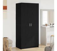 vidaXL Armoire Chêne Noir Couleur 80X51X180 cm Bois d'ingénierie Mobilier Moderne Étagères réglables Autonome Cabinet de Rangement Éléments Essentiels de Chambre Rangement stylé Étagère pour Adulte
