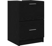 vidaXL Armoire pour lavabo Chêne noir 40 x 37 x 59 cm Bois composite