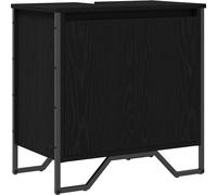 vidaXL Armoire pour lavabo Chêne noir 60 x 35 x 60 cm Bois composite
