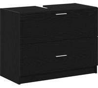 vidaXL Armoire pour lavabo Chêne noir 78 x 37 x 59 cm Bois composite