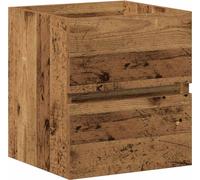 vidaXL Armoire pour lavabo de salle de bains imitation vieux bois 41x38,5x45 cm Bois composite
