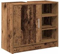 vidaXL Armoire pour lavabo Vieux bois 63 x 29 x 55 cm Bois composite