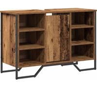 vidaXL Armoire pour lavabo Vieux bois 91 x 35 x 60 cm Bois composite