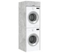 vidaXL Armoire pour machine à laver 2 pcs Béton 67,5 x 68 x 200 cm