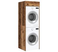 vidaXL Armoire pour machine à laver avec stockage 2 pcs Bois ancien