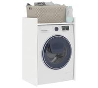 vidaXL Armoire pour Machine à Laver Blanc 67,5 x 48 x 97 cm, Salle de Bain, Rectangulaire, Moderne, Durable, Rangement Ample, Design Élégant, Utilisation Efficace de l'espace