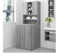 vidaXL Armoire pour machine à laver Sonoma gris Bois d'ingénierie 3120183