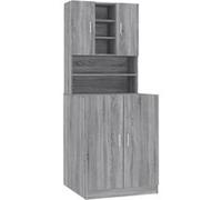 vidaXL Armoire pour machine à laver Sonoma – gris, bois d'ingénierie