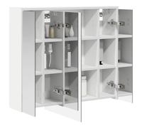 vidaXL Armoire rectangulaire avec miroir de salle de bain 73,5 x 16 x 62,5 cm, design moderne, solutions de rangement pour élégance et efficacité, organisez votre espace avec style