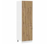 Vidaxl Armoire De Réfrigérateur Chêne Artisanal 60x57x207 Cm