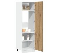 vidaXL Armoire réfrigérée "Lyon" Chêne artisanal 60 x 57 x 207 cm Bois d'ingénierie 856126 Or