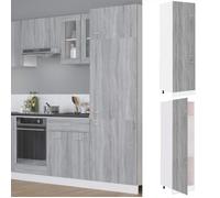 vidaXL Armoire réfrigérée Lyon – Gris Sonoma – 60×57×207 cm – Bois d'ingénierie 815601