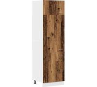 vidaXL Armoire réfrigérée Lyon imitation vieux bois 60x57x207 cm Matériau dérivé du bois