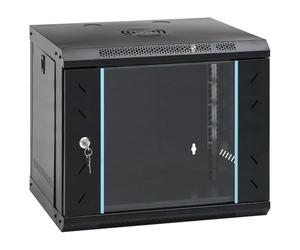 vidaXL Armoire réseau avec Stockage Noir 53 x 45 x 45 cm Acier