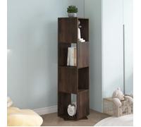 vidaXL Armoire rotative Chêne fumé 34,5x34,5x147,5 cm Aggloméré