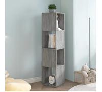 vidaXL Armoire rotative Gris béton 34,5x34,5x147,5 cm Aggloméré
