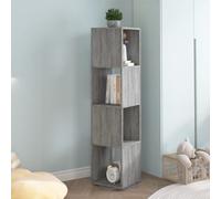 vidaXL Armoire rotative Gris béton 34,5x34,5x147,5 cm Aggloméré