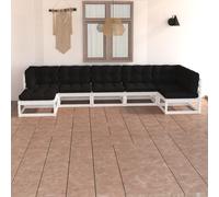 vidaXL Armoire roulante avec tiroirs MOSS blanc bois de pin solide