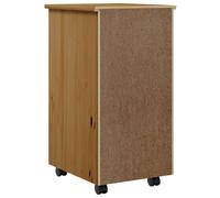 vidaXL Armoire roulante avec tiroirs MOSS bois de pin marron miel