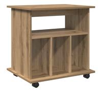 vidaXL Armoire roulante chêne artisanal 60x45x60 cm Bois d'ingénierie Meuble de bureau