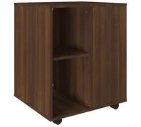 vidaXL Armoire de rangement roulante - Chêne marron 60x53x72 cm Bois d'ingénierie
