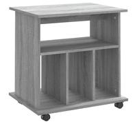 Vidaxl Armoire Roulante Sonoma Gris 60x45x60 Cm Bois D'ingénierie Marron