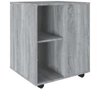 Vidaxl Armoire Roulante Sonoma Gris 60x53x72 Cm Bois D'ingénierie Marron