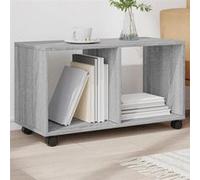 vidaXL Armoire roulante sonoma gris 72x33x42,5 cm bois d'ingénierie 853142 Gris G