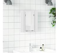 vidaXL Armoire de salle de bain à miroir LED 40×12×45 cm Blanc Acrylique 804948