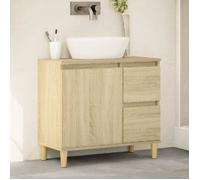 vidaXL Armoire salle de bain chêne sonoma 65x33x60 cm 847406