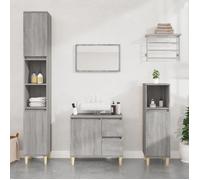 vidaXL Armoire salle de bain sonoma gris 30x30x100 cm 819810