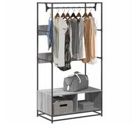 vidaXL Armoire sonoma gris 90x50x180 cm bois d'ingénierie