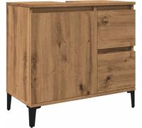 vidaXL Armoire sous lavabo Artisan-Chêne 65x33x60 cm Bois composite