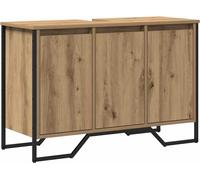 vidaXL Armoire sous lavabo avec porte Chêne Artisan 91 x 35 x 60 cm