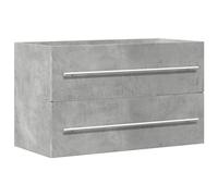 vidaXL Armoire sous lavabo Béton Gris 80x38,5x48 cm