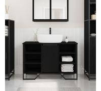 vidaXL Armoire pour lavabo Chêne noir 91 x 35 x 60 cm Bois composite