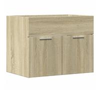 vidaXL Armoire sous lavabo chêne Sonoma 60x38,5x46cm Bois composite