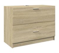 vidaXL Armoire sous lavabo chêne Sonoma 78x37x59 cm Bois composite