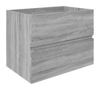 vidaXL Armoire sous lavabo Gris Sonoma 60x38,5x45 cm Matériau dérivé du bois
