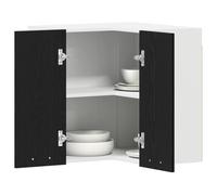 Armoire suspendue de cuisine - vidaXL - Chêne noir - 57x57x60 cm - Bois d'ingénierie - Montage mural