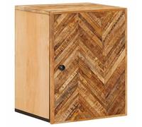vidaXL Armoire Suspendue avec Stockage Marron 38 x 33,5 x 48 cm, Salle de Bain, Meuble Mural Marron, Espace de Rangement, Bois de Mangue, déco stylée, Organisation Efficace